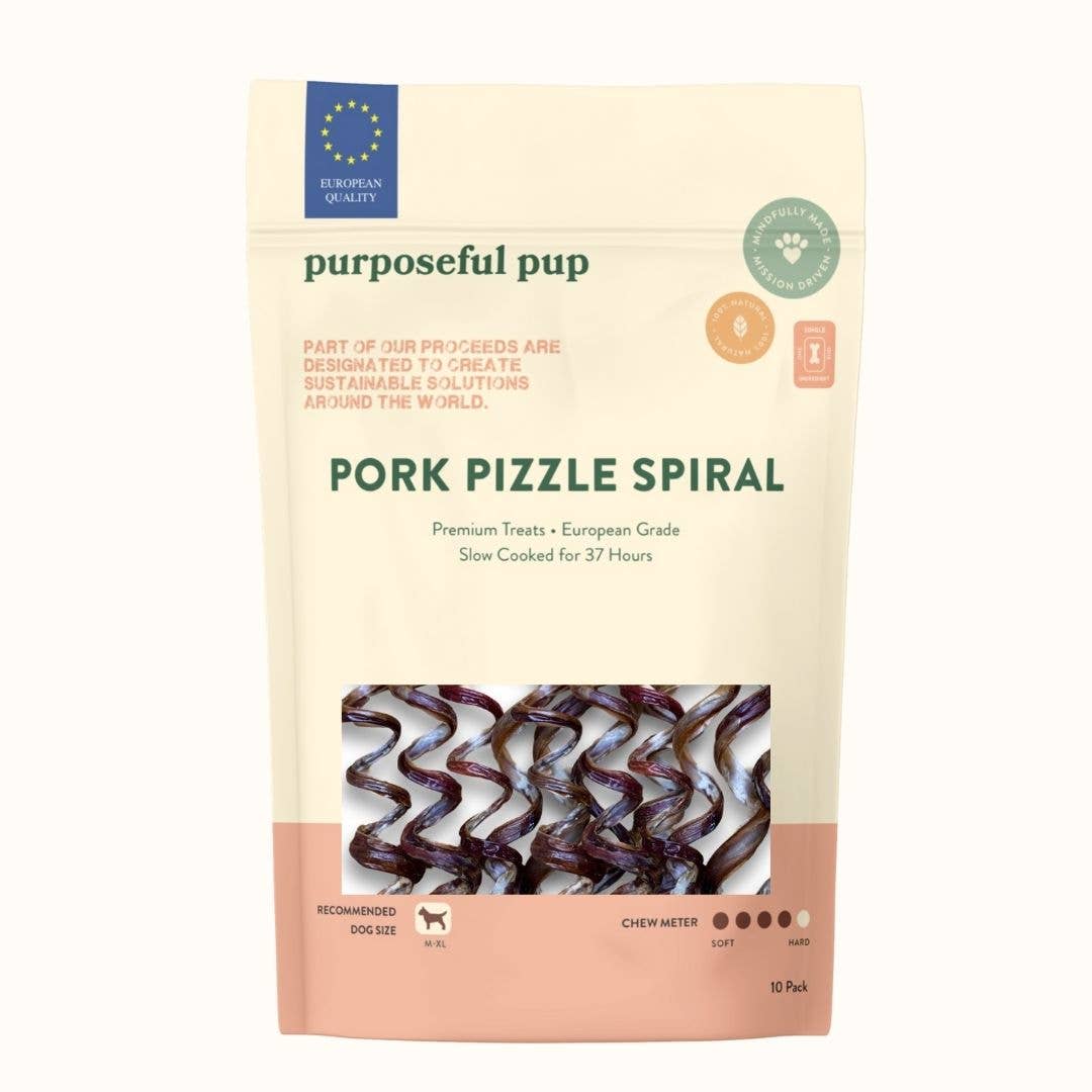 Pork Pizzle Spiral 10 Pk