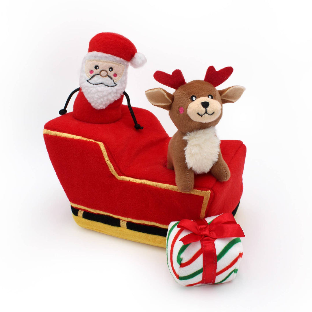 Santa's Sleigh - Plush Burrow Toy