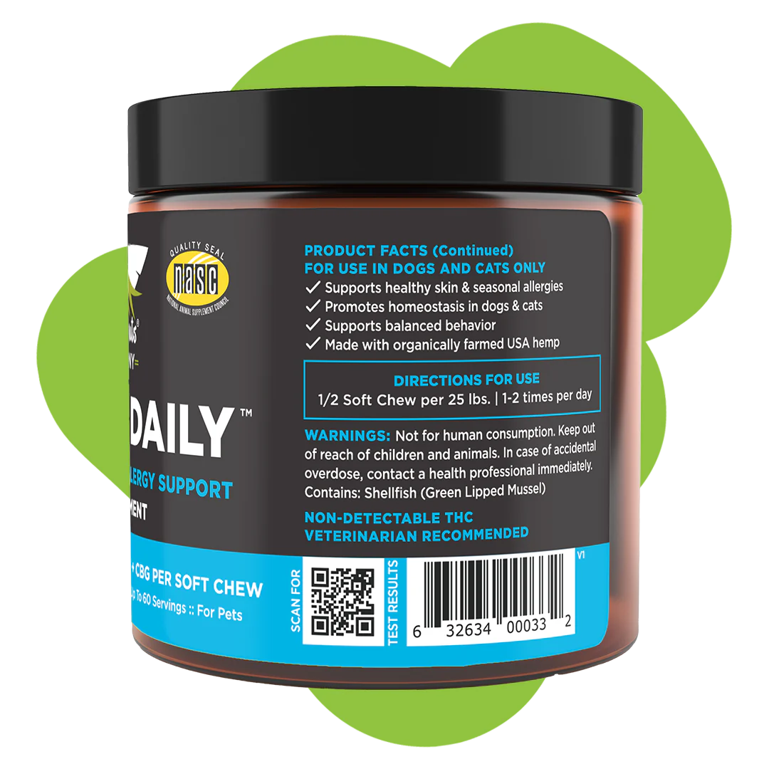 Chews + Daily Seasonal Allergy Support Hemp Chews
