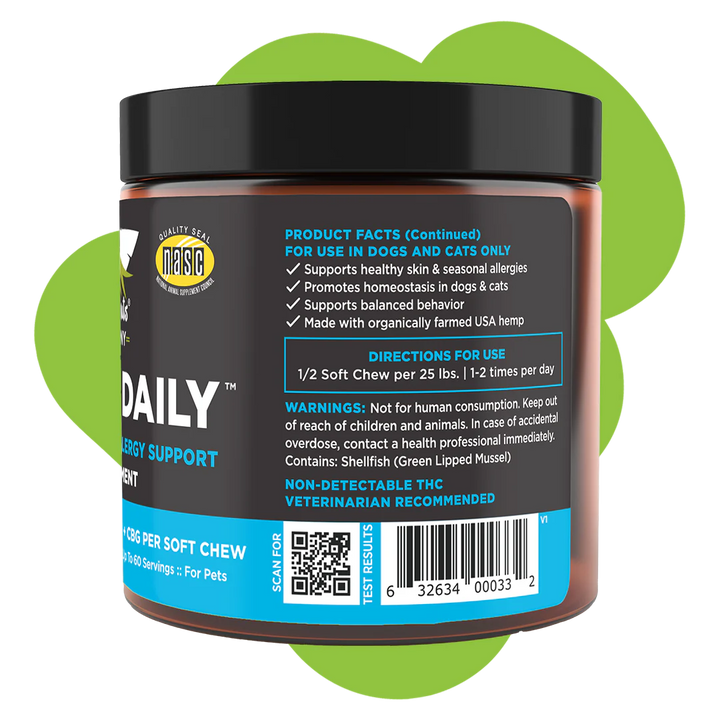 Chews + Daily Seasonal Allergy Support Hemp Chews