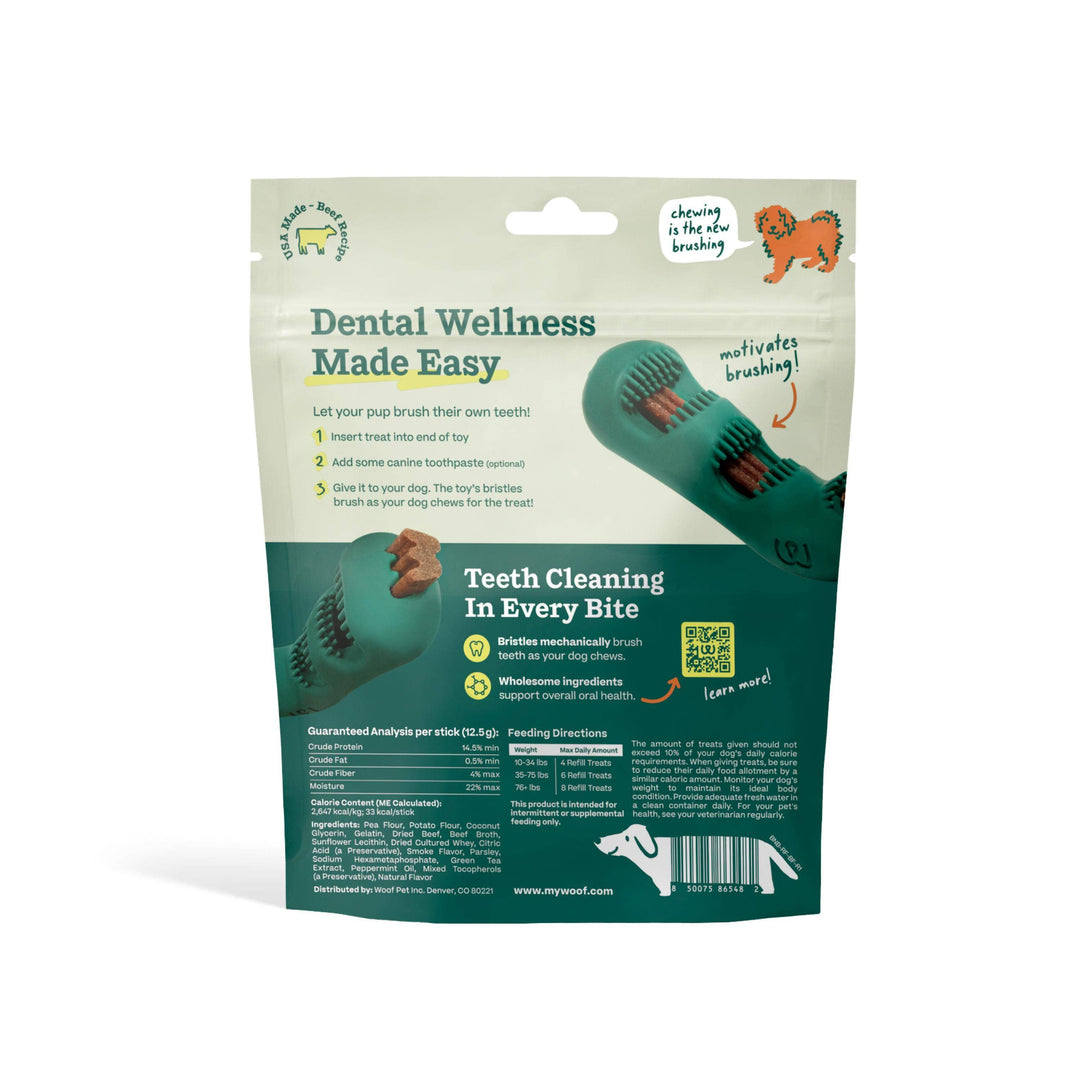 Bite N' Brush Dental Refills Beef
