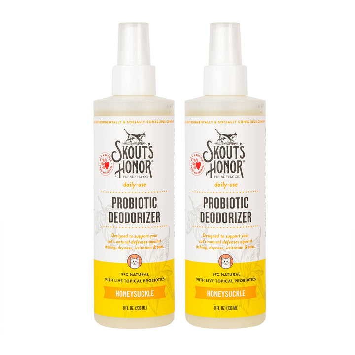 Probiotic Deodorizer Spray for Cats (Honeysuckle, 8oz)