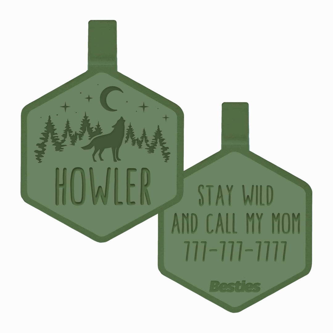Stay Wild Silicone ID Tag