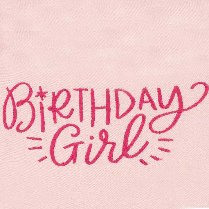 Birthday Girl Embroidered Dog Bandana