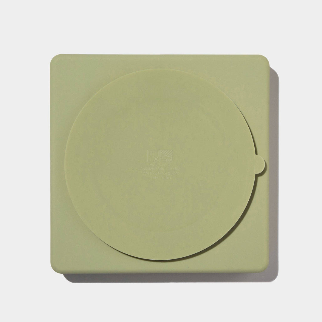 Dogged - 3-in-1 parquet slow feeder bowl - olive