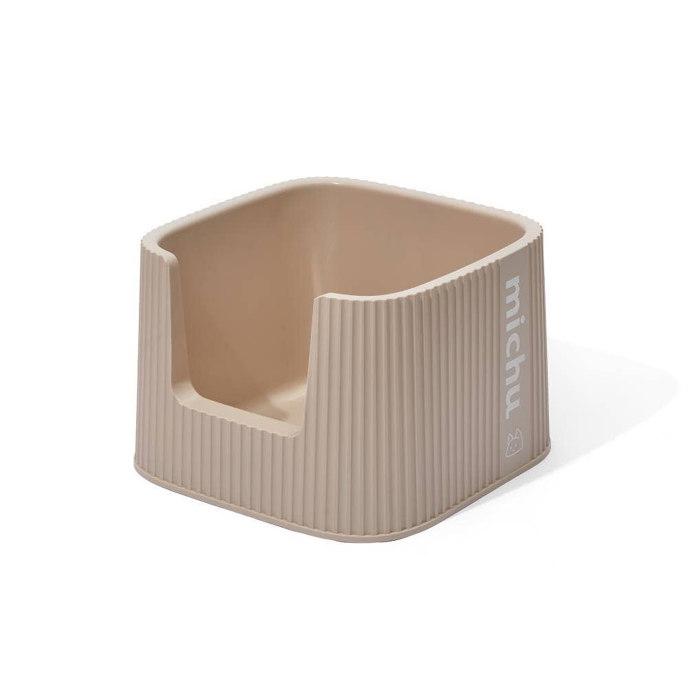 Michu XXL Container Cat Litter Box with Scoop, Coral or BoBa