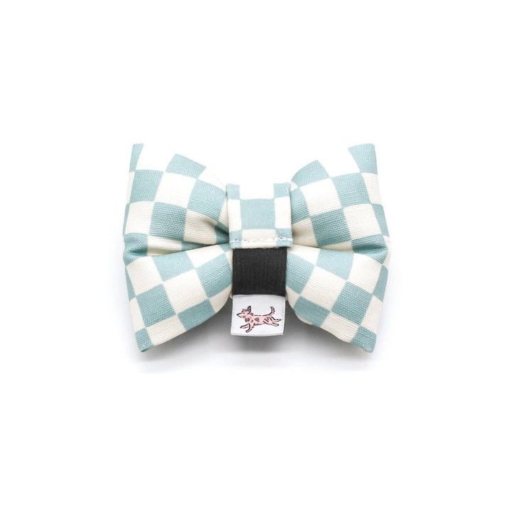 Bow Tie | Aqua Checkerboard