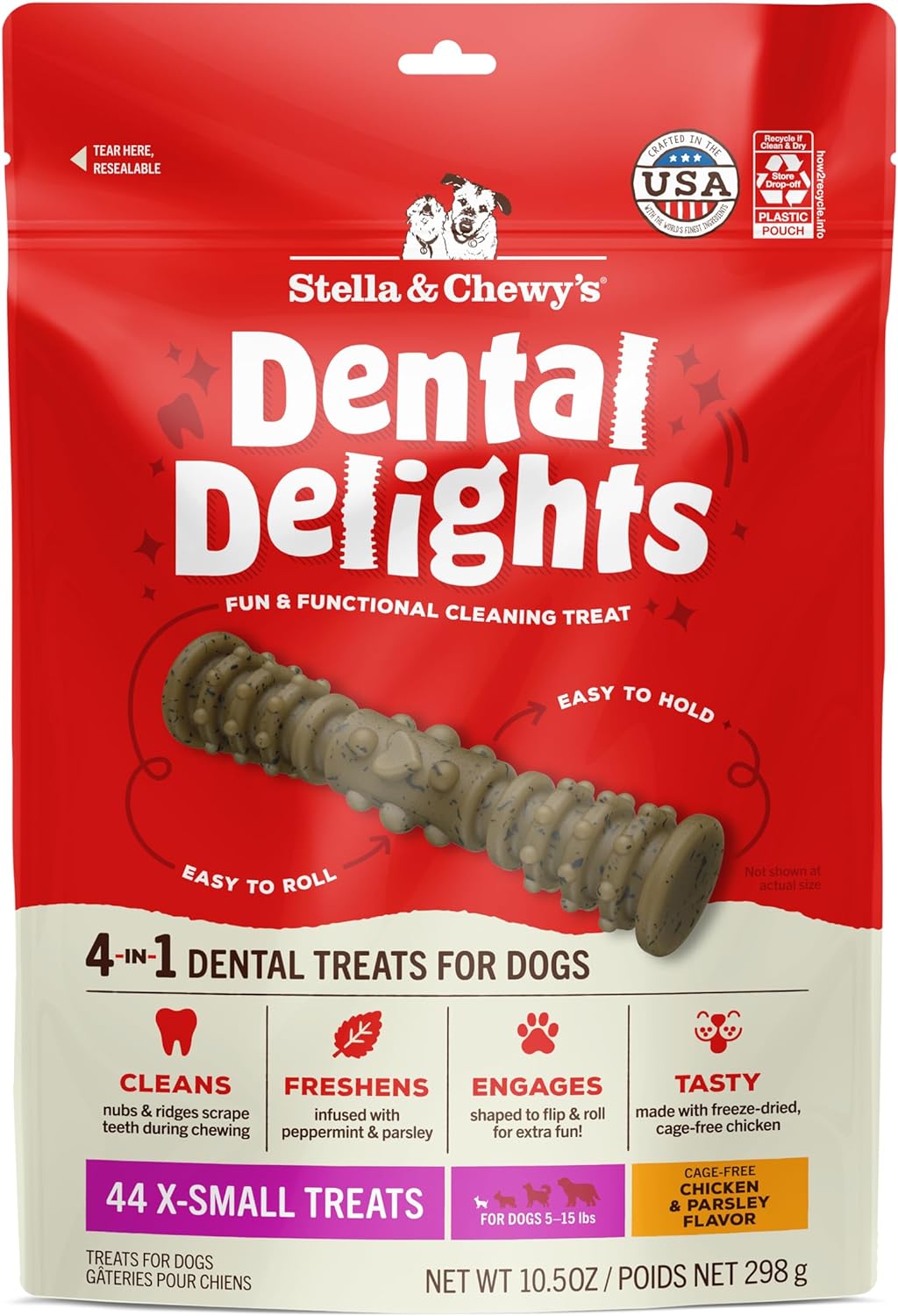 Stella and Chewy's Dental Delights - 4 in One Dental Treats for Dogs