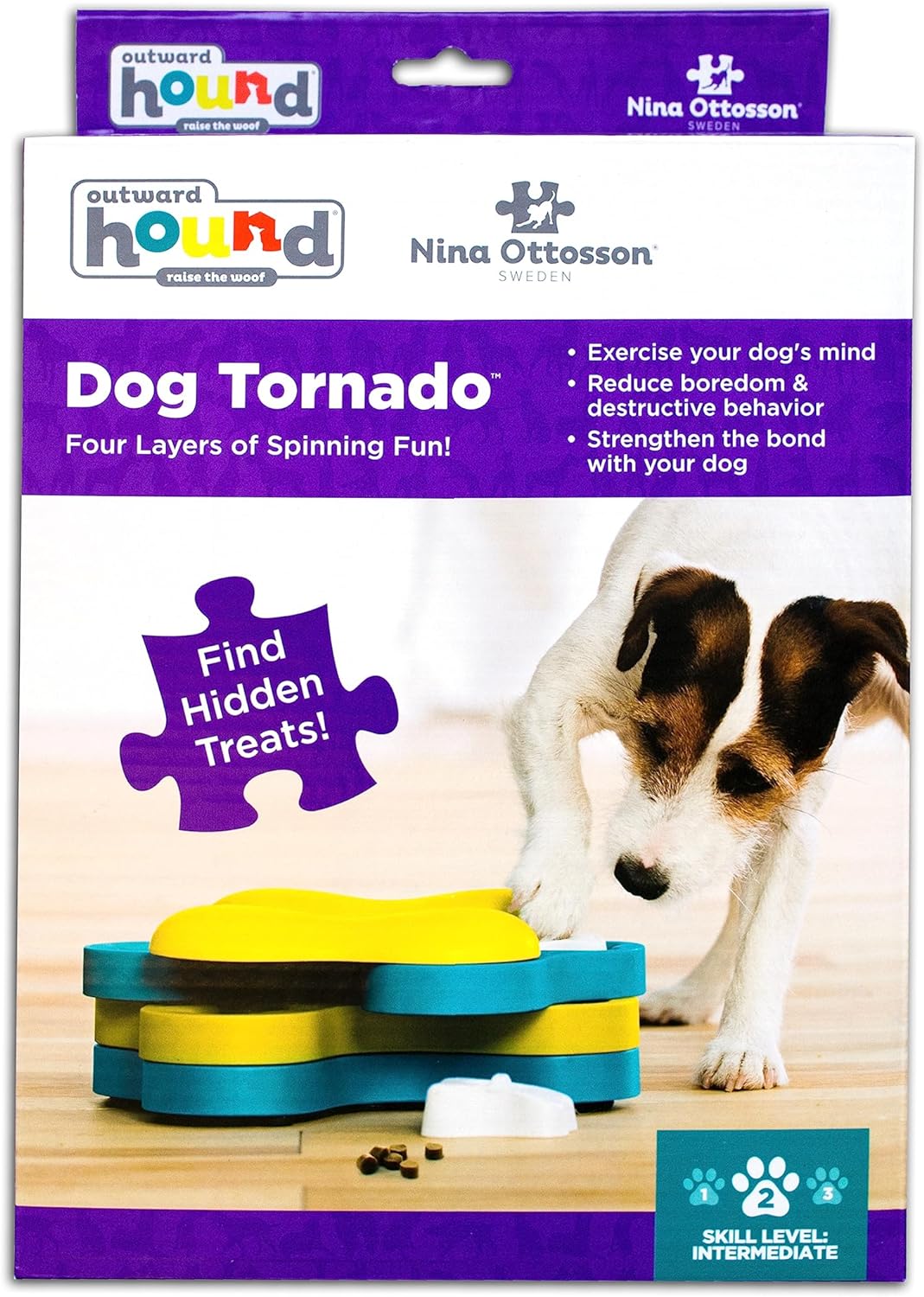 Dog Tornado Interactive Treat Puzzle Dog Toy