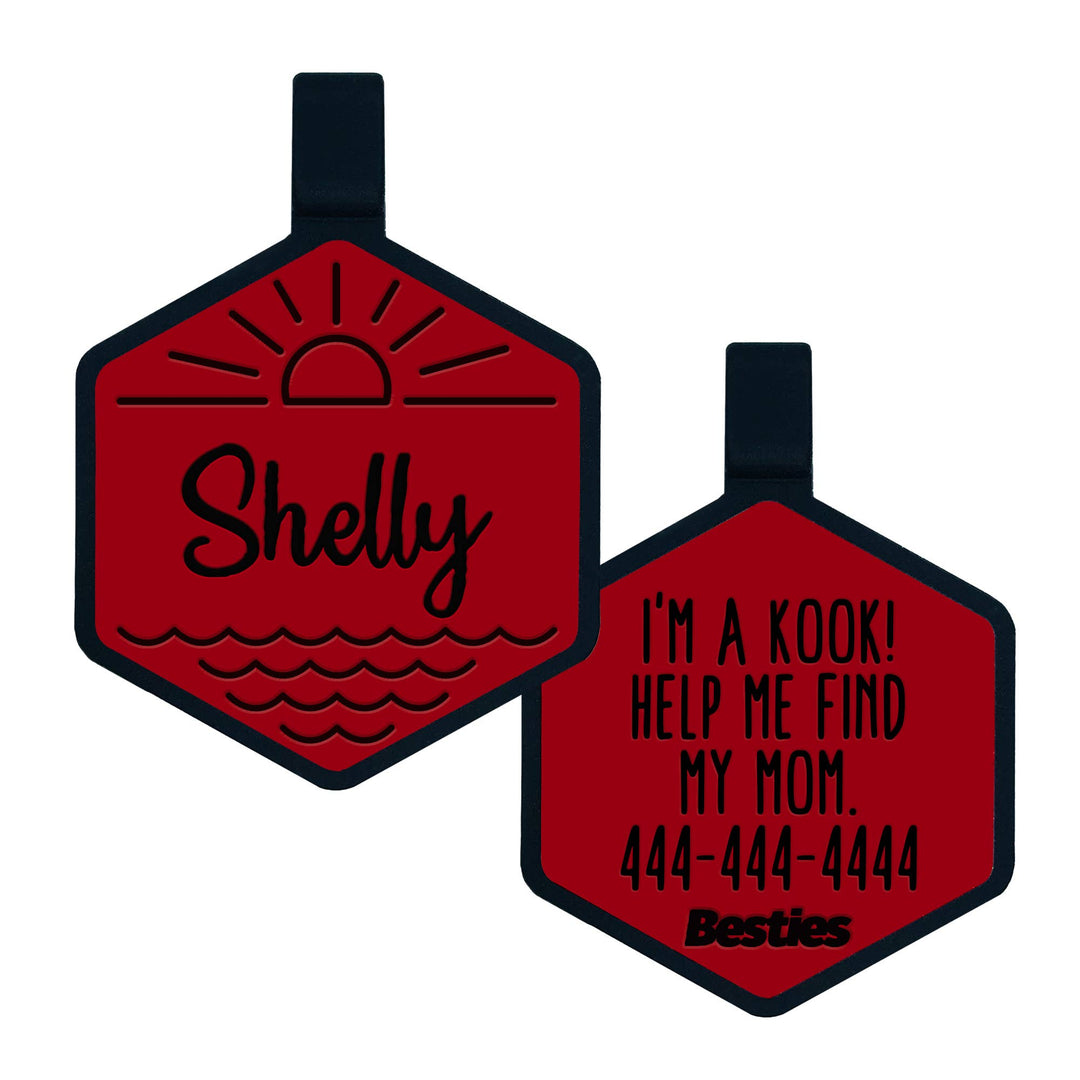 Salt and Sun Silicone Dog ID Tag