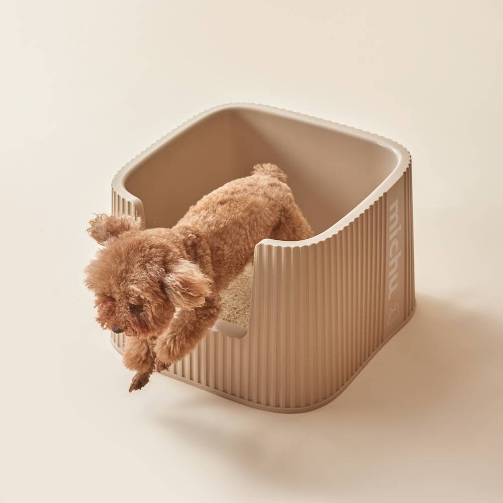 Michu XXL Container Cat Litter Box with Scoop, Coral or BoBa