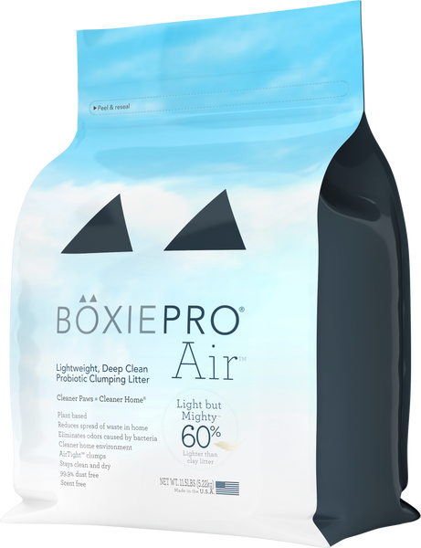 BoxiePro Air™ Lightweight Deep Clean, Probiotic Clumping Litter