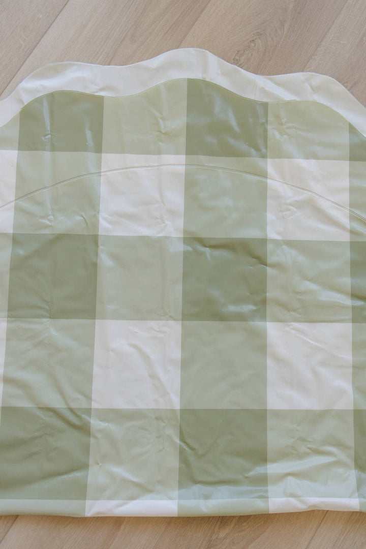 Green Gingham Splash Pad