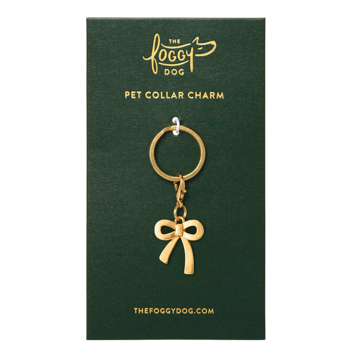 Gold Bow Collar Charm