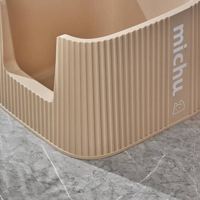 Michu XXL Container Cat Litter Box with Scoop, Coral or BoBa