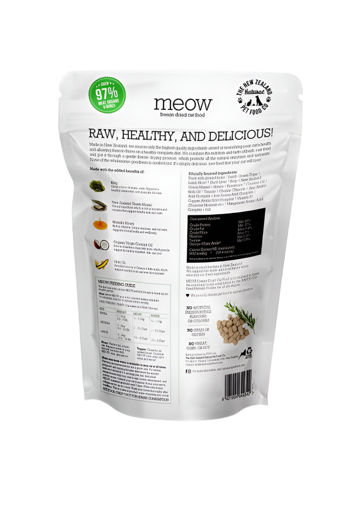 MEOW Freeze-Dried Cat Food - Duck Recipe