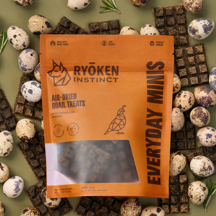 Quail Mini Training Treats for Dogs - Low-Calorie & Tasty