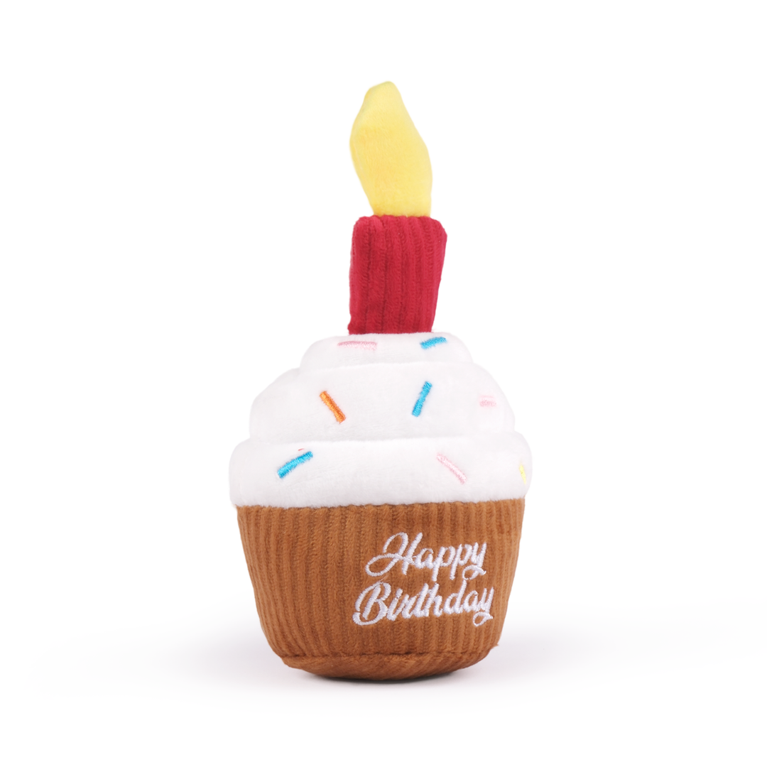 CHEWFFON Birthday Cupcake Dog Toy