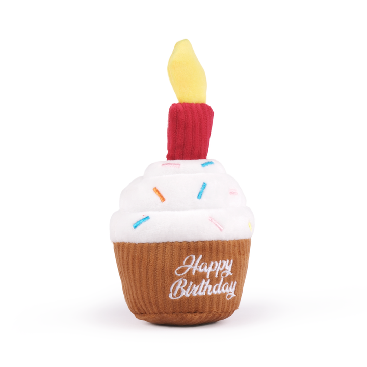 CHEWFFON Birthday Cupcake Dog Toy
