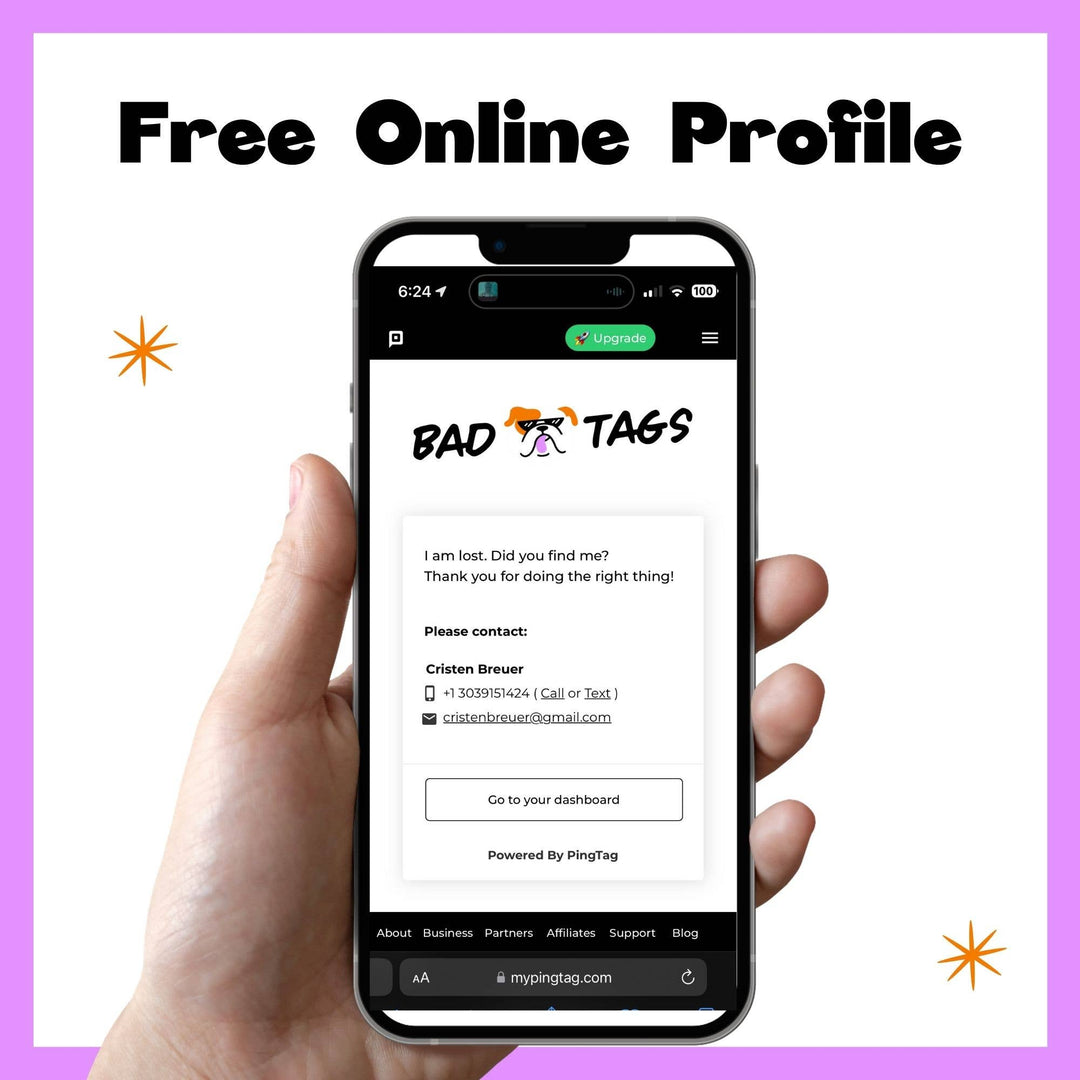 Bad Bitch Vibes - QR Code ID Tag