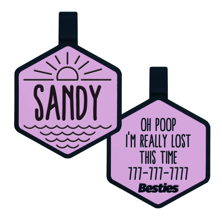 Salt and Sun Silicone Dog ID Tag