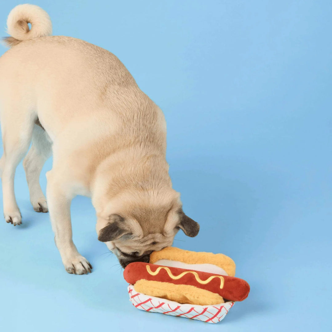 Hot Dog Interactive Snuffle Dog Toy