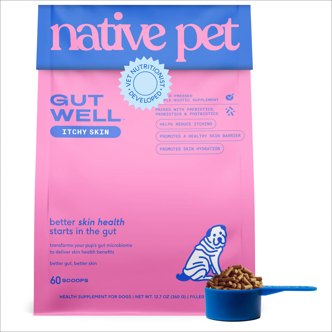 Native Pet GutWell Itchy Skin, Anti Itch Supplement for Dogs