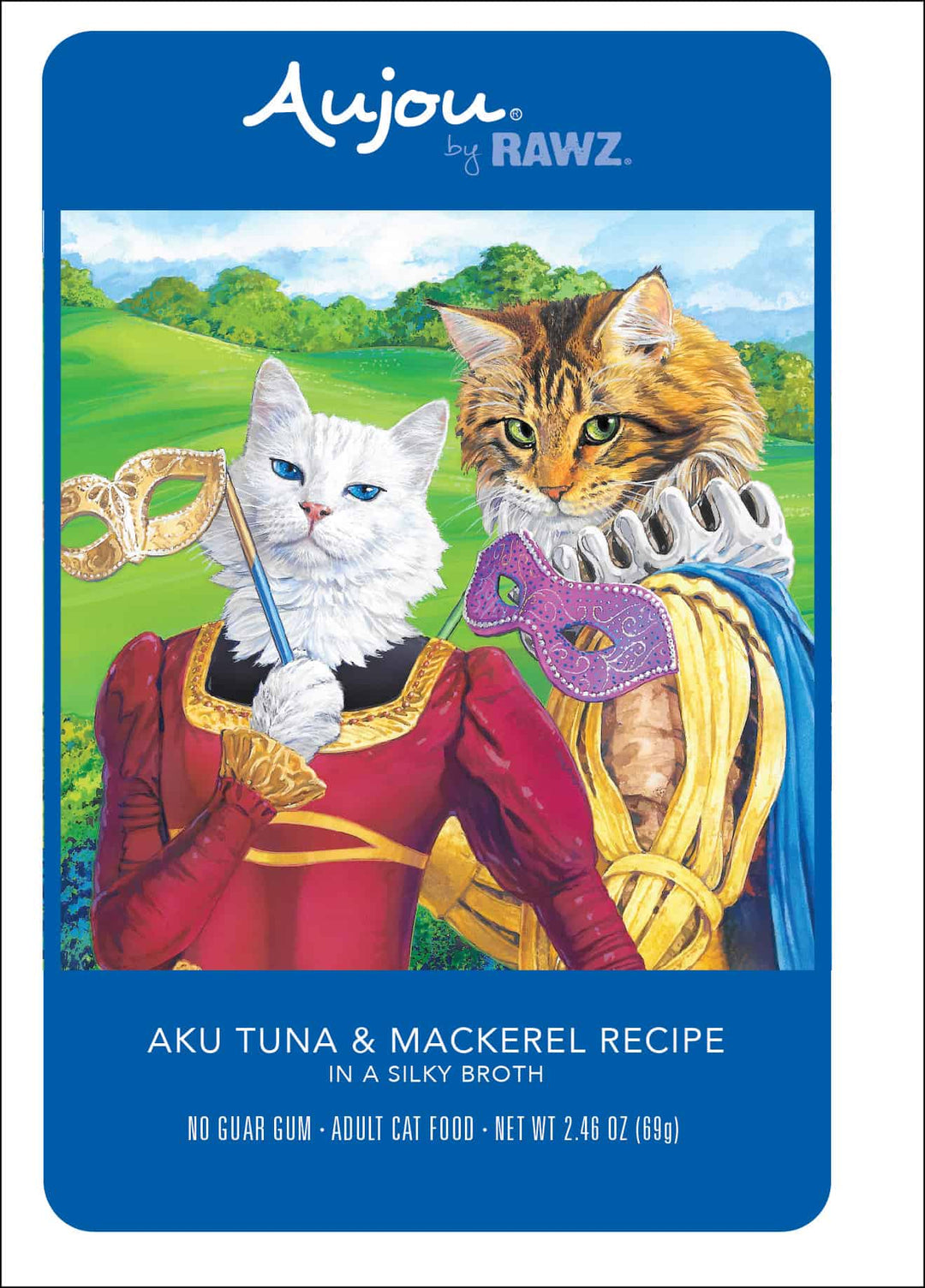 Aujou Wet Cat Food Pouch - Aku Tuna & Mackerel in Silky Broth
