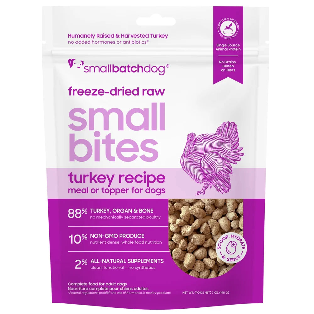 Freeze-Dried Raw Small Bites Turkey Recipe