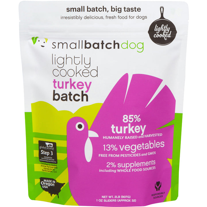 SmallBatch Frozen Lightly Cooked Patties for Dogs
