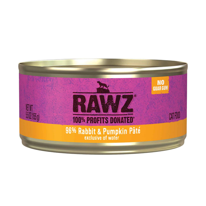RAWZ 96% Rabbit & Pumpkin Pate Cat Food