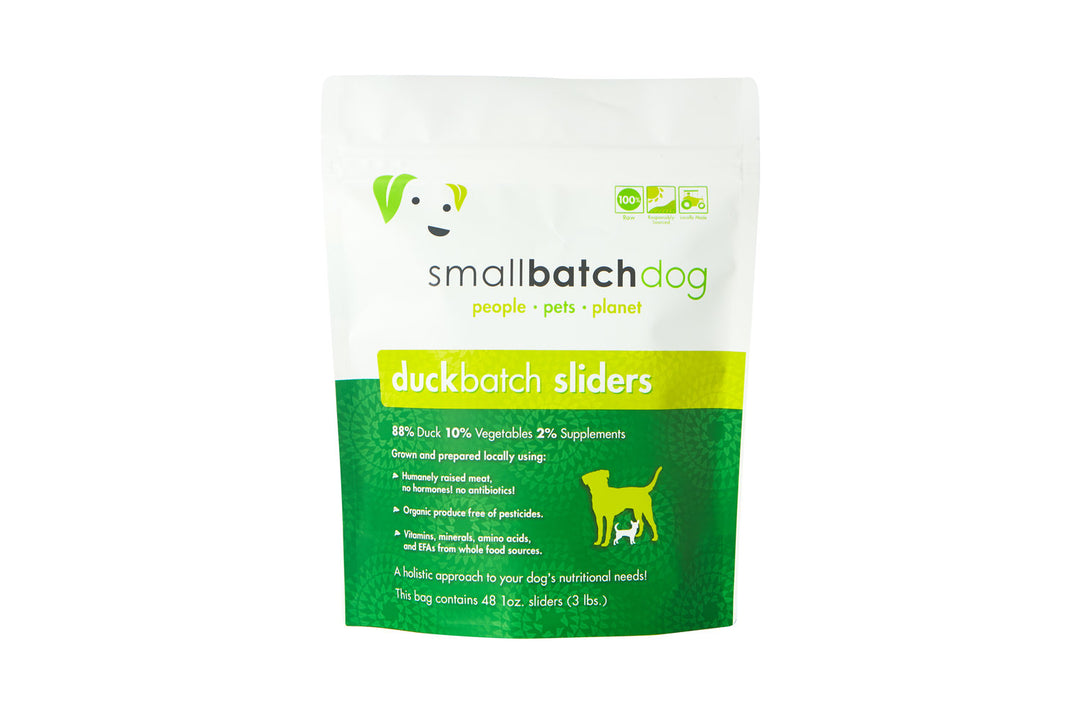 DuckBatch Frozen Raw Patties for Dogs