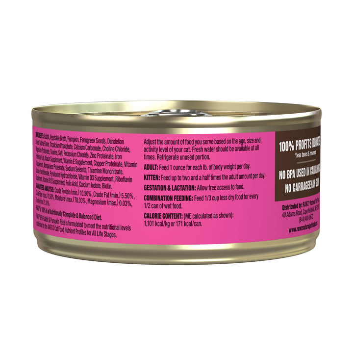 RAWZ 96% Rabbit & Pumpkin Pate Cat Food
