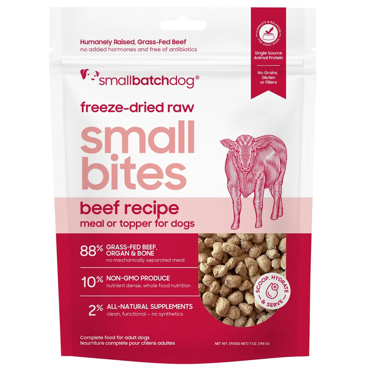 Freeze-Dried Raw Small Bites Beef Recipe
