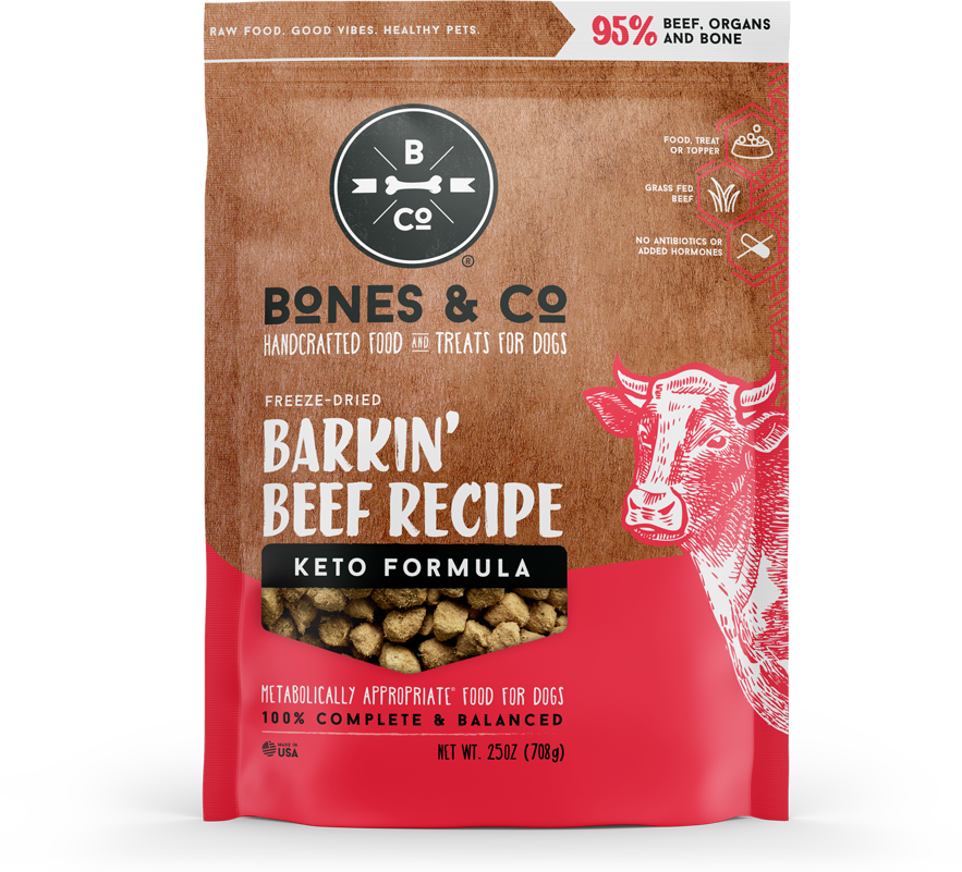 BARKIN' BEEF - Freeze-Dried Raw Food for Dogs