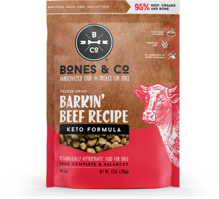 BARKIN' BEEF - Freeze-Dried Raw Food for Dogs