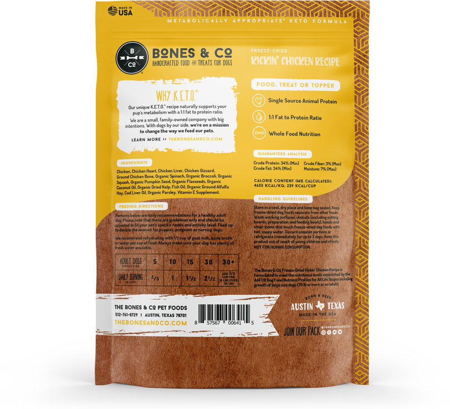 Bones & Co Freeze-Dried Raw Food for Dogs