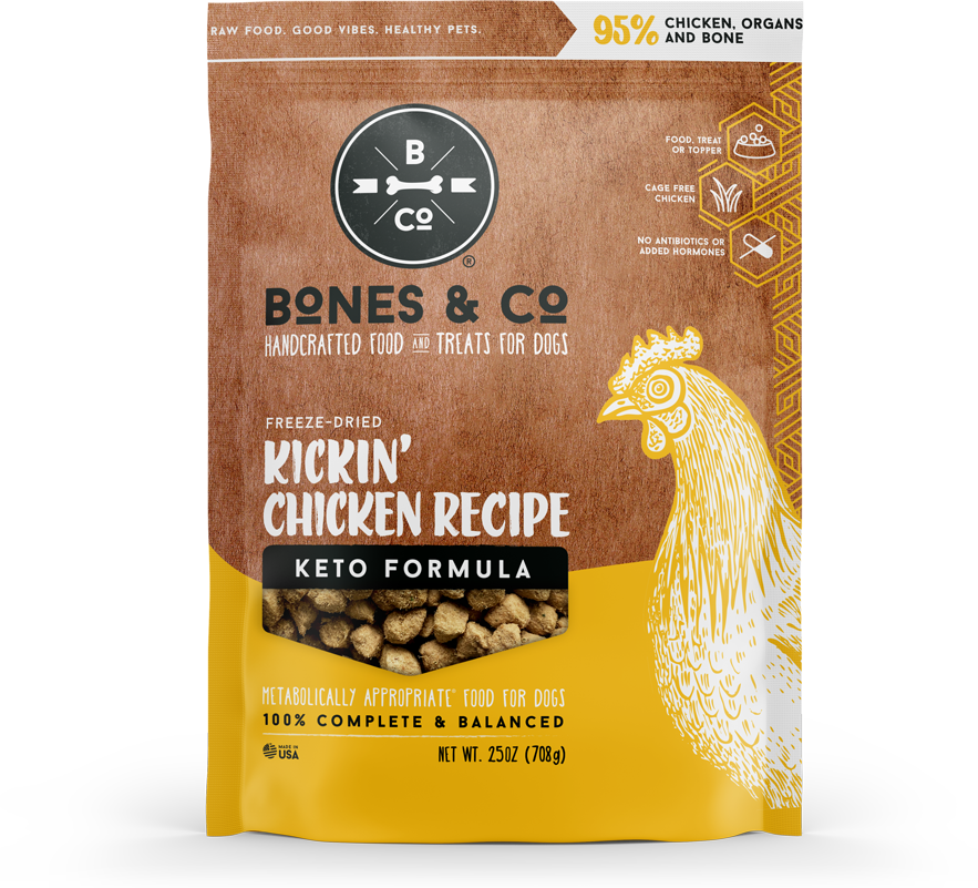 KICKIN' CHICKEN - Freeze-Dried Raw Food for Dogs