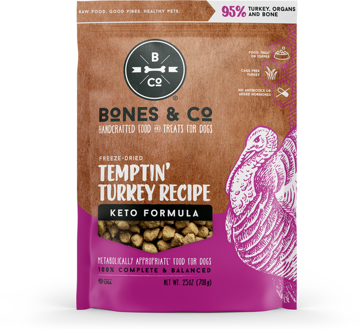 TEMPTIN' TURKEY - Freeze-Dried Raw Food for Dogs