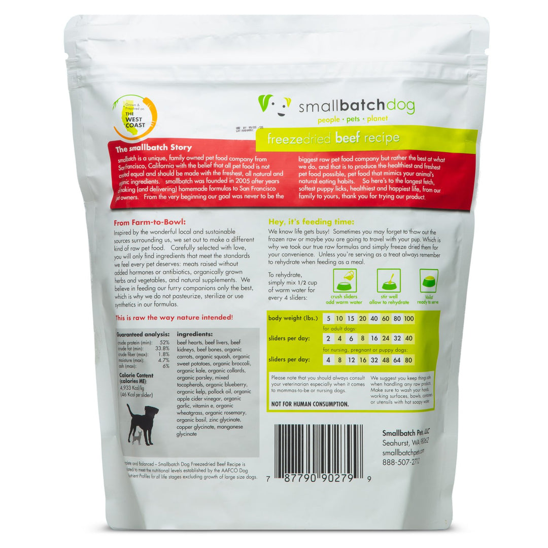 BeefBatch Freeze-Dried Raw Patties for Dogs