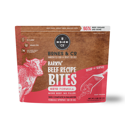 BARKIN' BEEF RECIPE PATTIES - Raw Frozen Dog Food