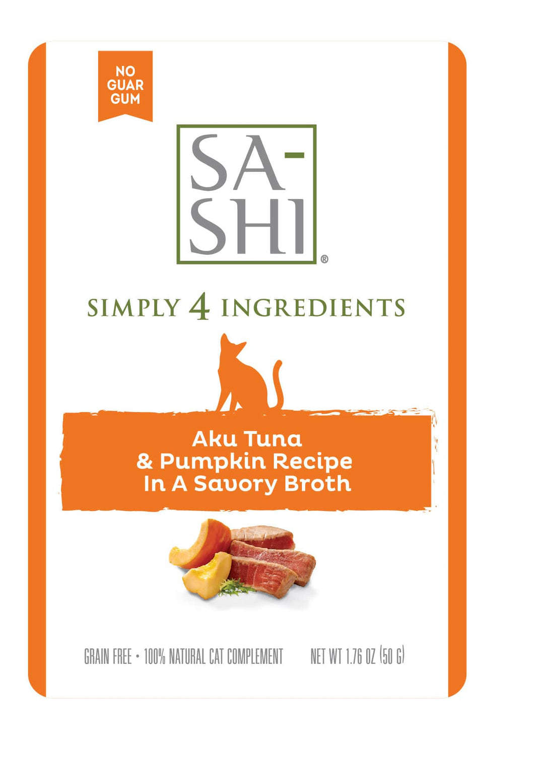 SA-SHI Aku Tuna and Pumpkin Cat Food Recipe in Savory Broth Pouch