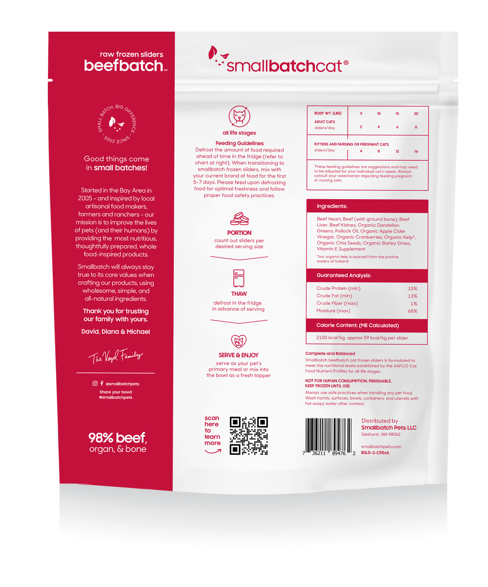 SmallBatch Frozen Raw Food for Cats
