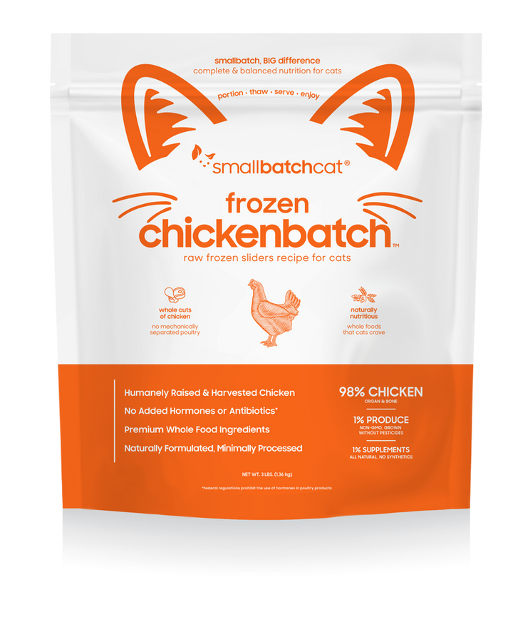 ChickenBatch Frozen Raw Food for Cats