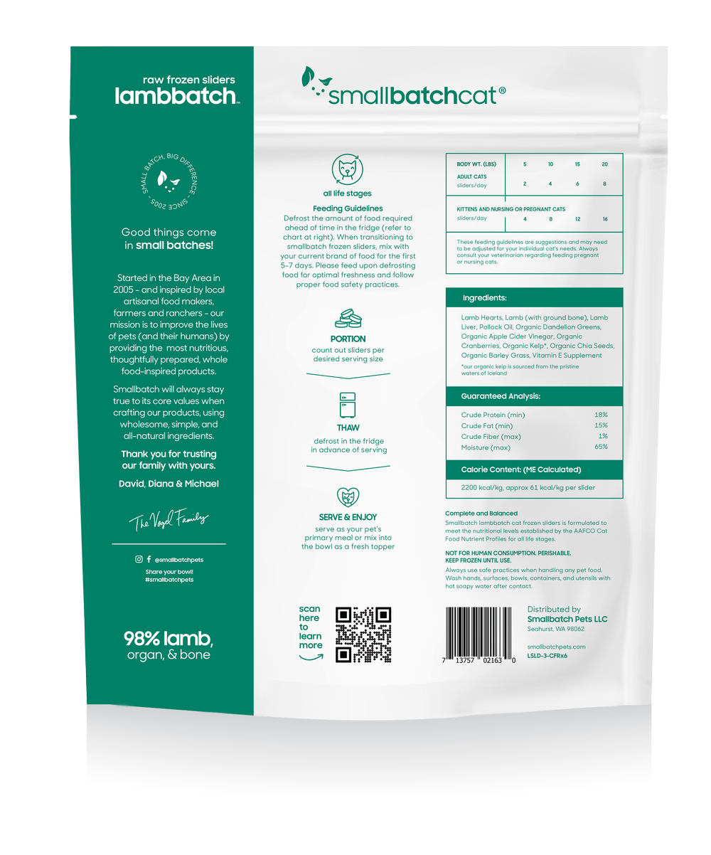 SmallBatch Frozen Raw Food for Cats