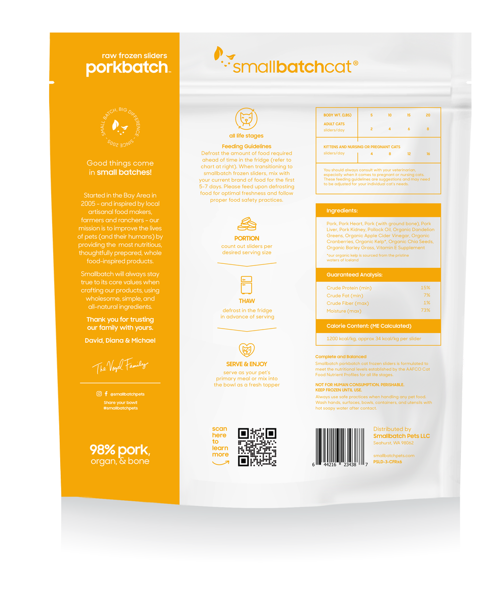 SmallBatch Frozen Raw Food for Cats