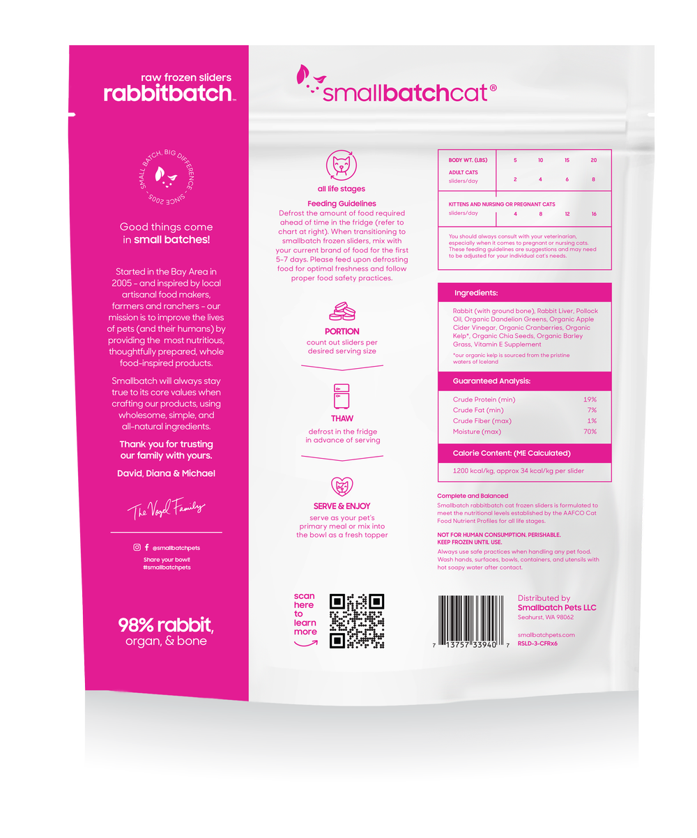 SmallBatch Frozen Raw Food for Cats