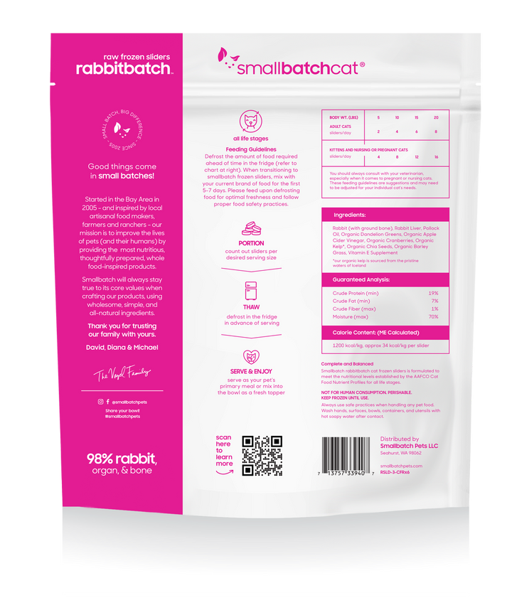 SmallBatch Frozen Raw Food for Cats