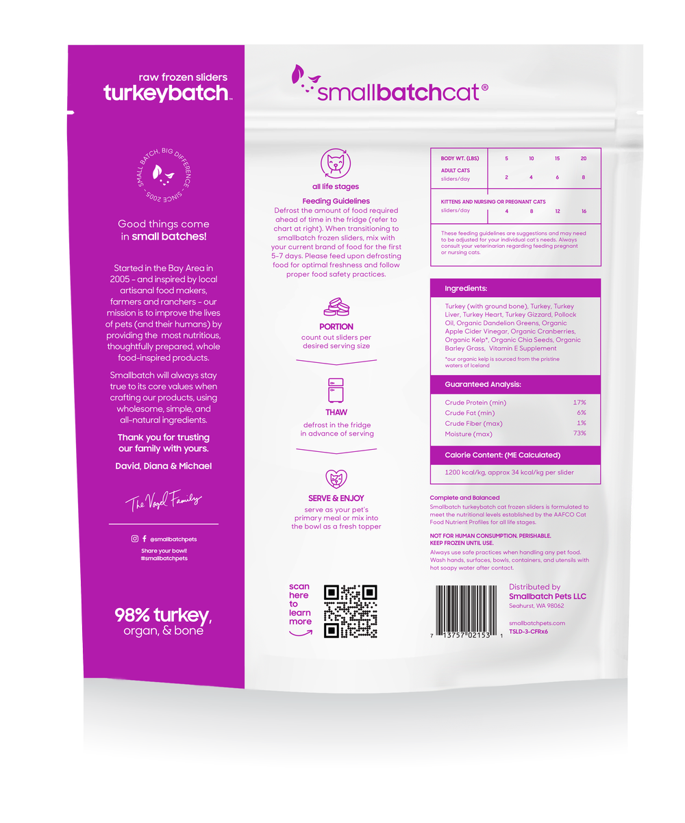 SmallBatch Frozen Raw Food for Cats