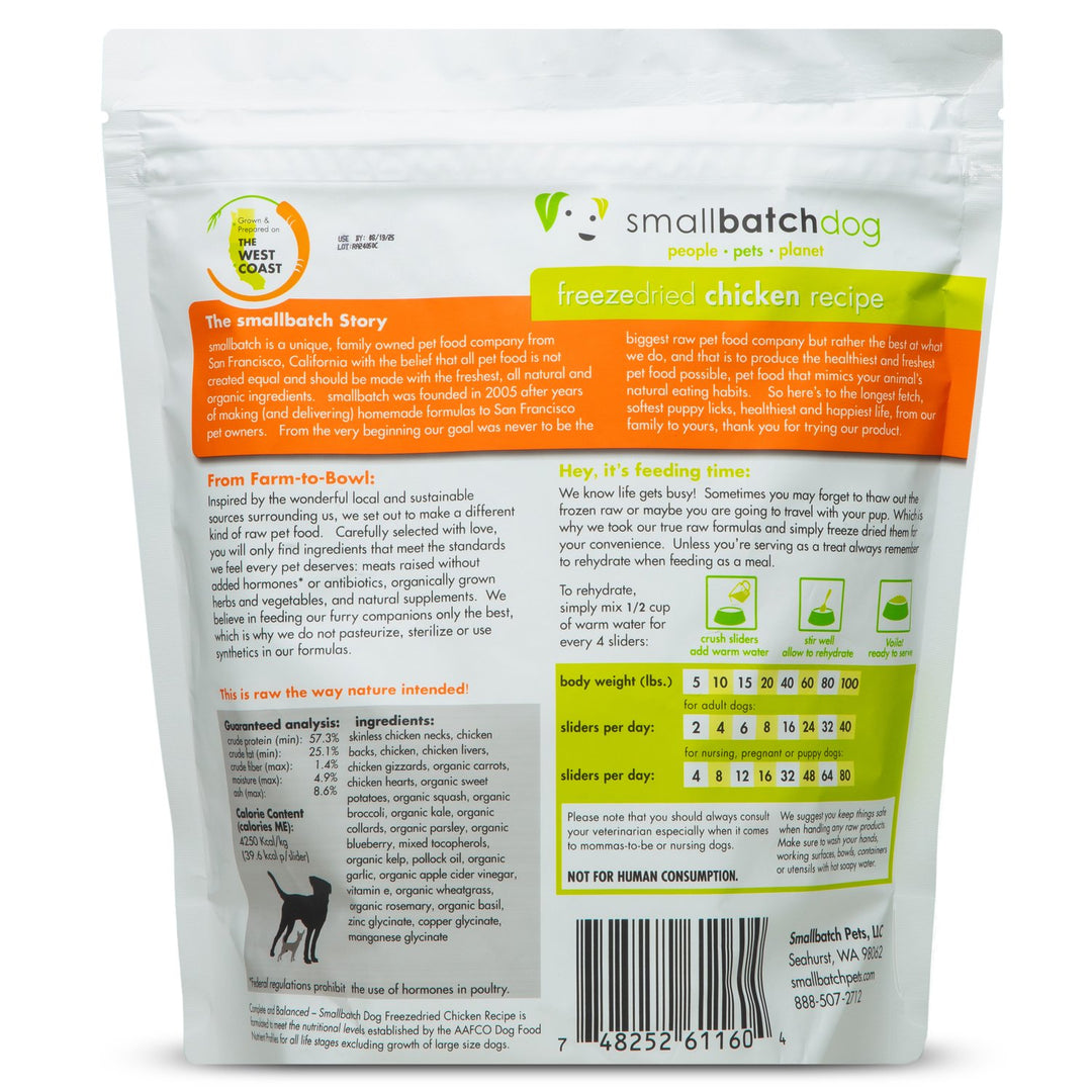 ChickenBatch Freeze-Dried Raw Patties for Dogs